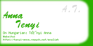 anna tenyi business card
